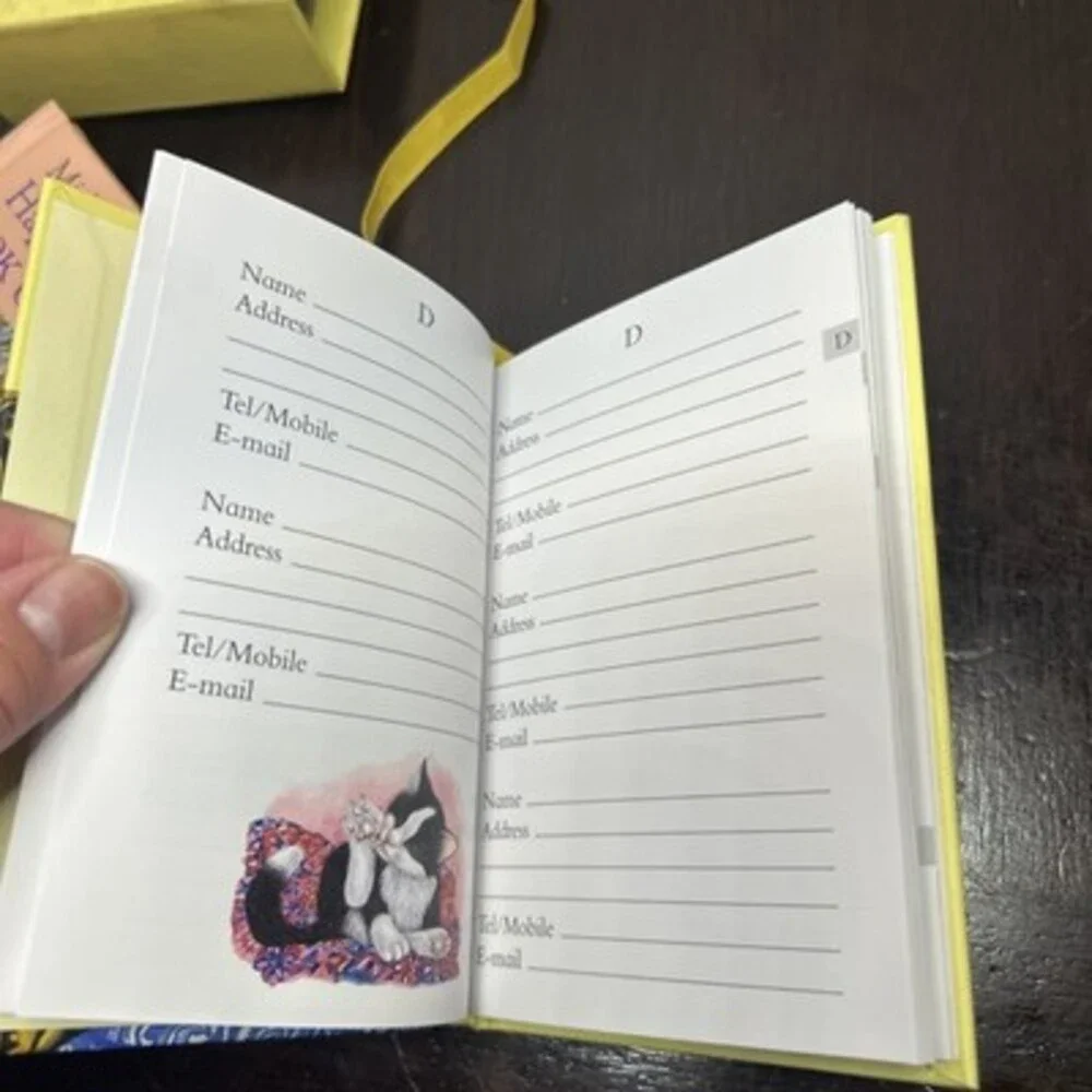 Happy Cat Books Slipcase Set Address Book of Day Notebook Michele Coxon 2001